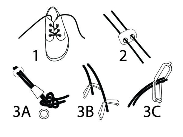 Rubber fitting instructions for footwear