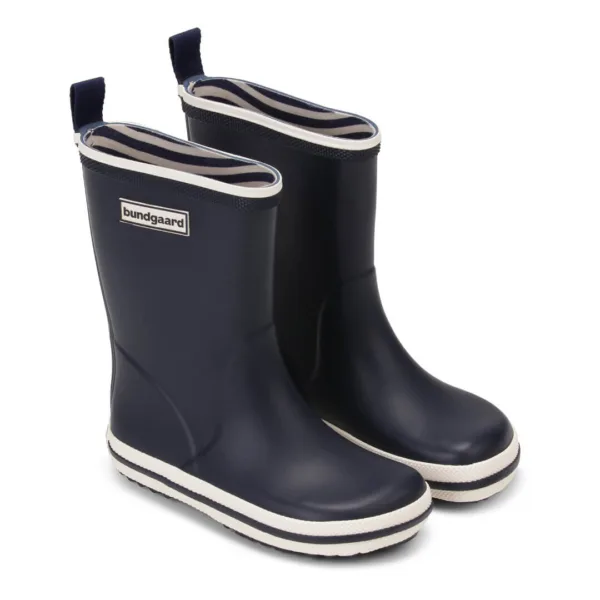 blue wellies for children bundgaard charly high classic navy