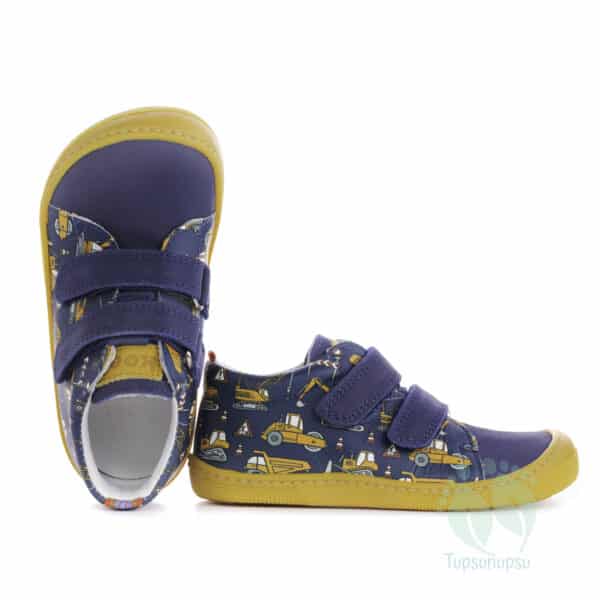 Koel4Kids Danny Fantasy Tractor Yellow barefoot shoes