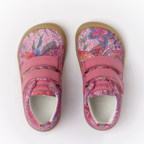 Koel Danny Fuchsia Flower barefoot shoes