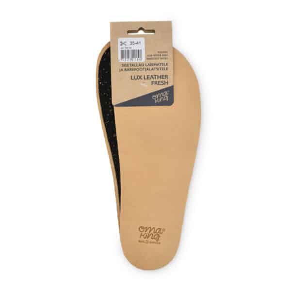 Lux leather fresh insoles for barefoot footwear