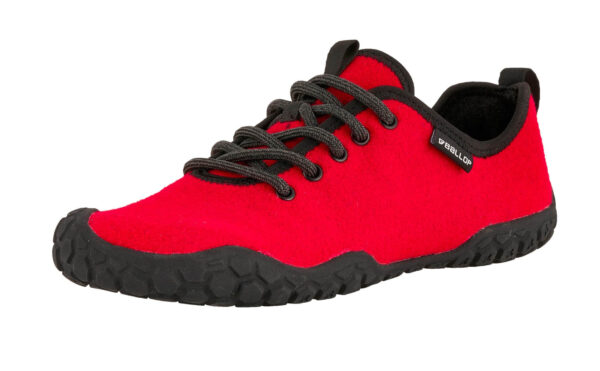 Ballop Corso Red woolbarefoot shoes