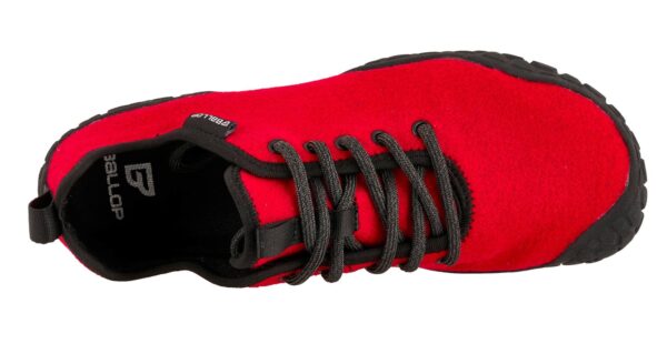 Ballop Corso Red woolbarefoot shoes