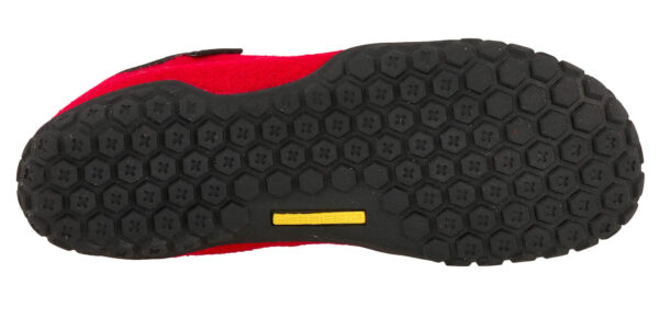 Ballop Corso Red woolbarefoot shoes