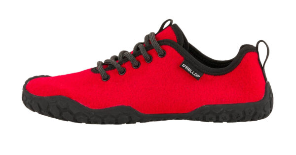 Ballop Corso Red woolbarefoot shoes