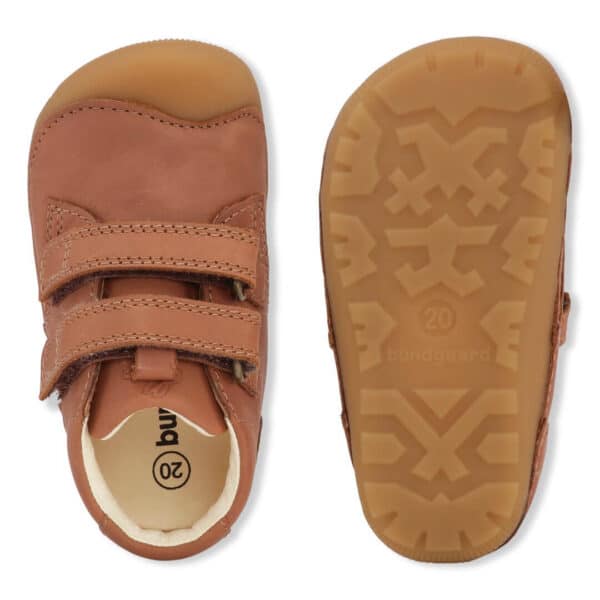 Bundgaard Petit Velcro Cognac barefoot shoes