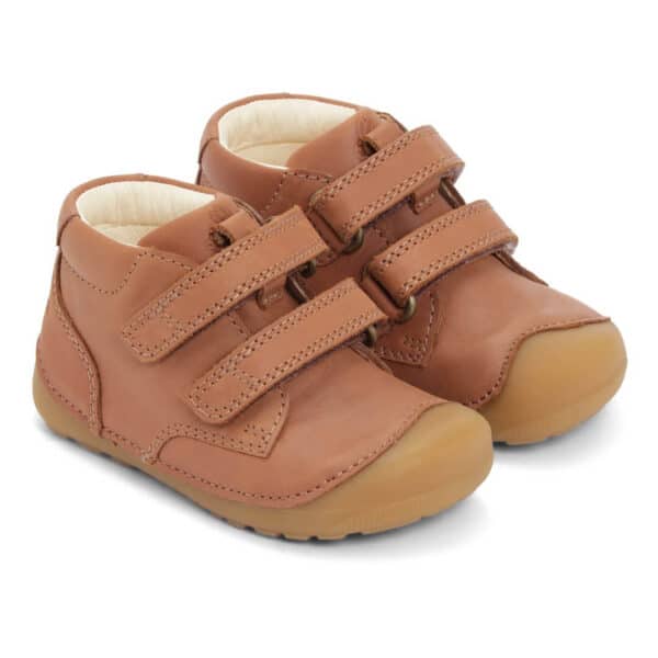 Bundgaard Petit Velcro Cognac barefoot shoes