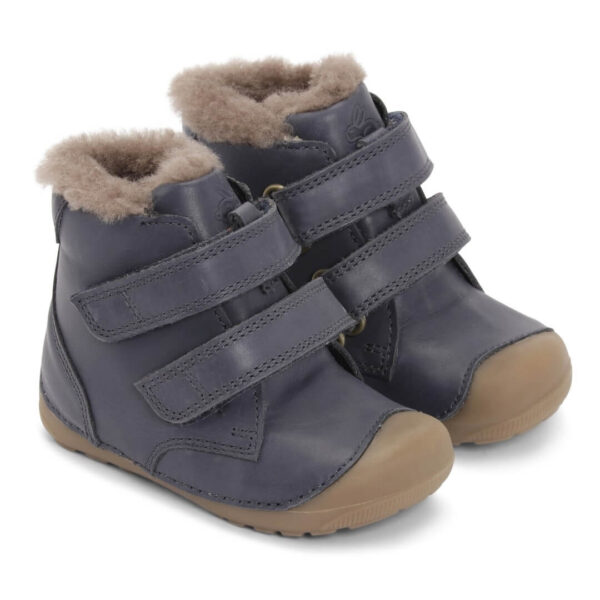 BUndgaard Petit Lamb II Navy barefoot shoes