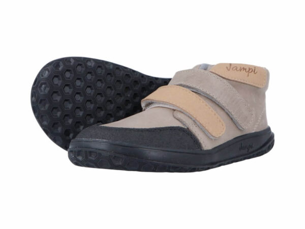 Jampi Kids Ella Taupe barefoot shoes