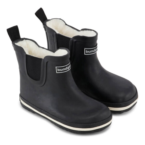 Bundgaard Charly Low Black Black warm lined rubber boots