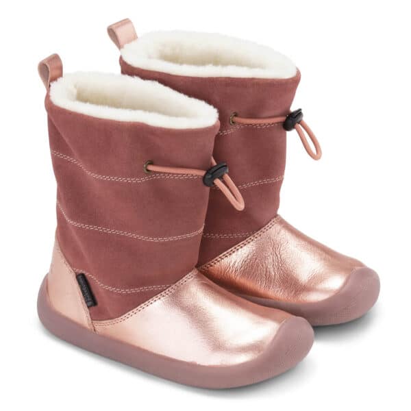 Barefoot shoes Bundgaard Walker Pull II Tex winter boots Rose Gold