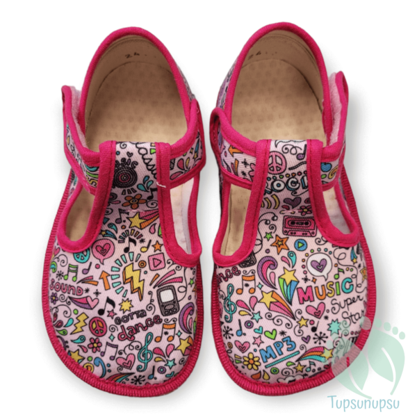 Barefoot indoor shoes for kindergarten Beda Music